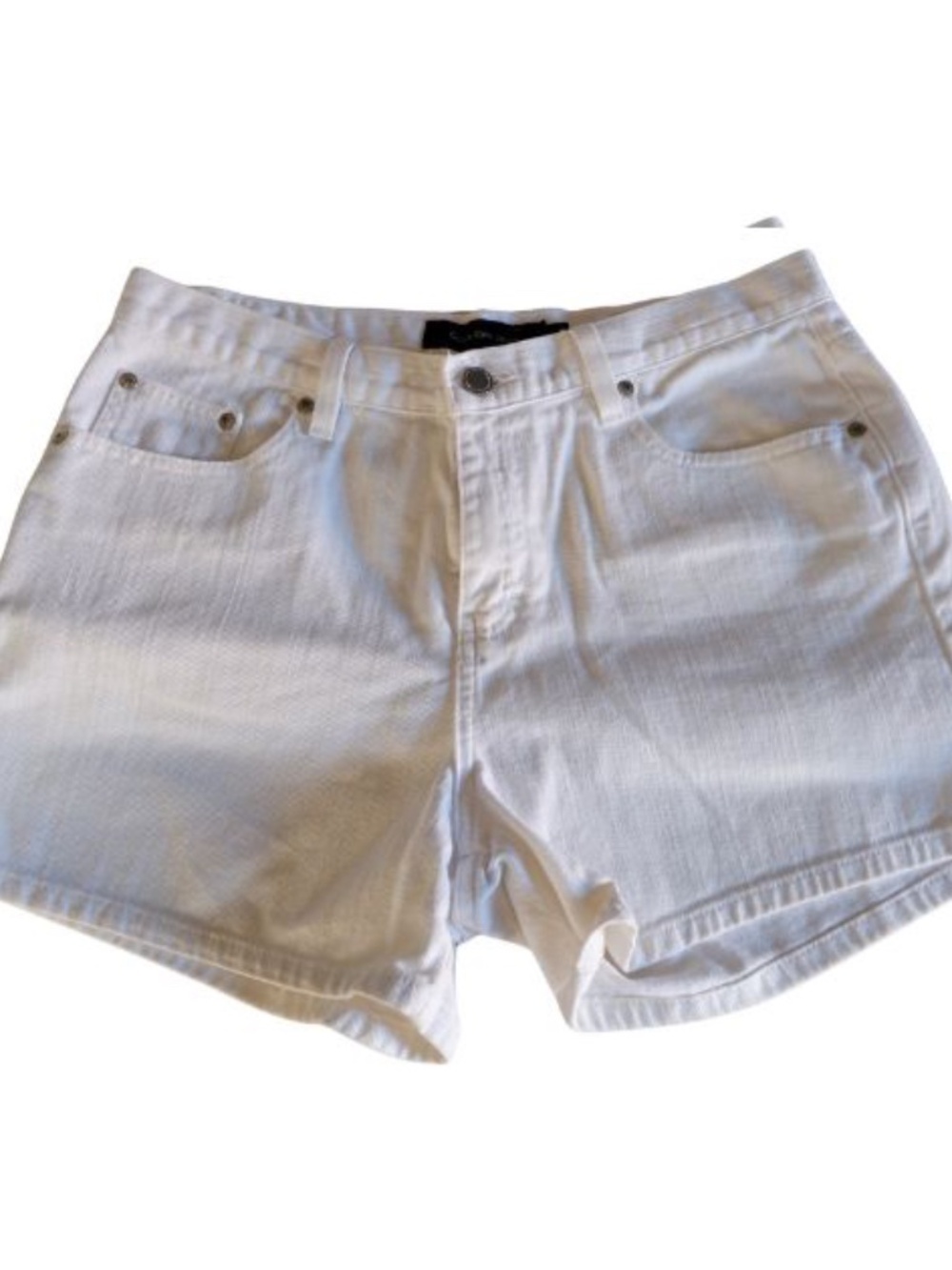 90s Vintage Calvin Klein Women's White Shorts Size 8